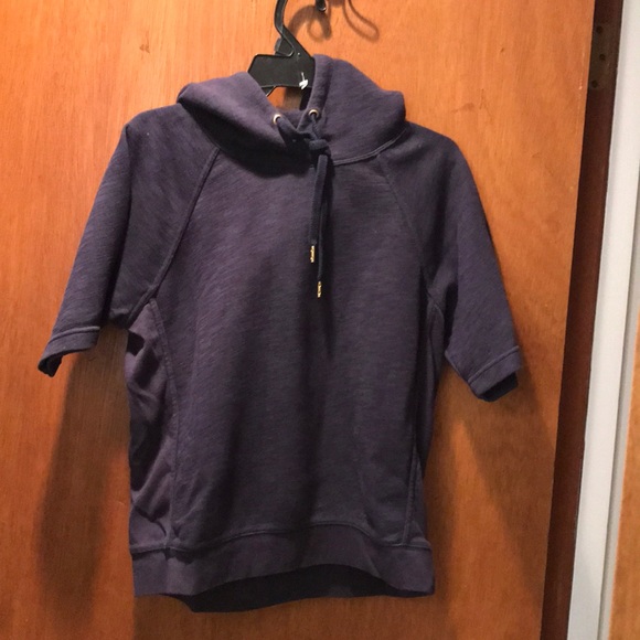J. Crew Jackets & Blazers - J Crew short sleeved  hooded sweatshirt